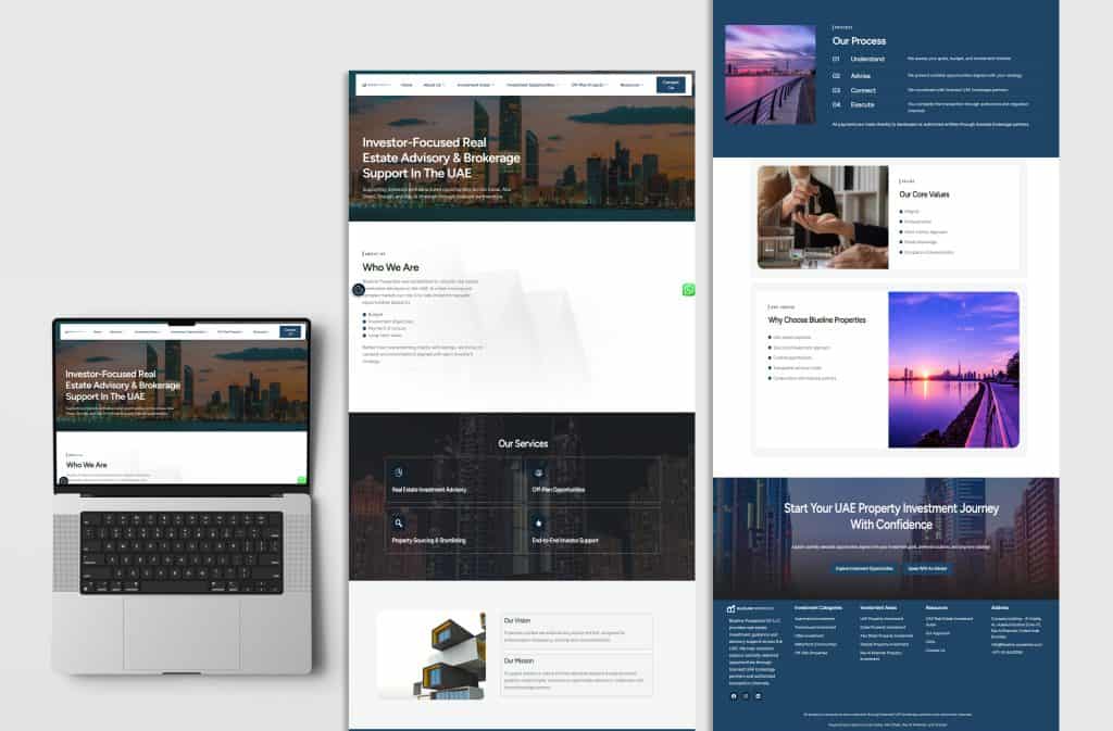 seo grow Blueline Propeties Case Study